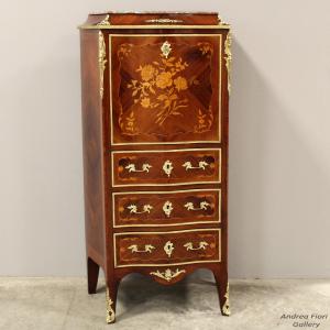 Antique Napoleon III inlaid secretaire - 19th century